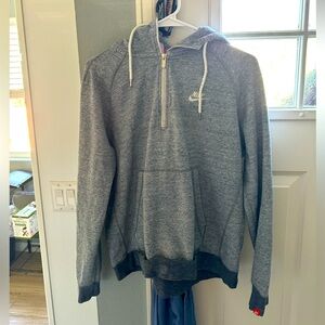 Nike 3/4 Zip Hooded Sweatshirt Mens Large